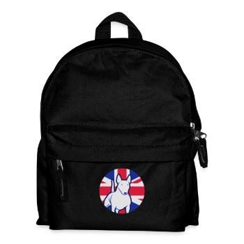 Miniatur Bullterrier UK 3c - Kinder Rucksack - Schwarz - Vorne