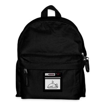 Braten in der Röhre (Schwangerschaft) - Kinder Rucksack - Schwarz - Vorne
