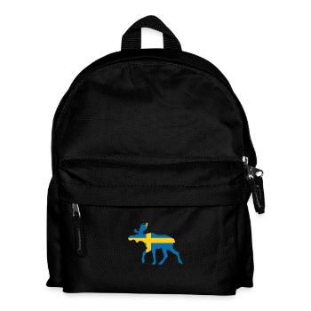 Sweden Moose - Kinder Rucksack - Schwarz - Vorne