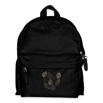 blätter - Kinder Rucksack - Schwarz - Vorne