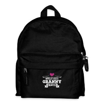 World's Best Granny Ever - Kids' Backpack - black - Front