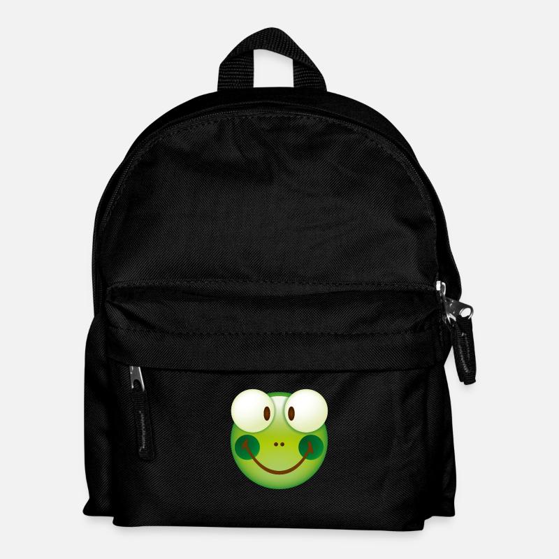 Smiley Frog - Kinder Rucksack - Schwarz
