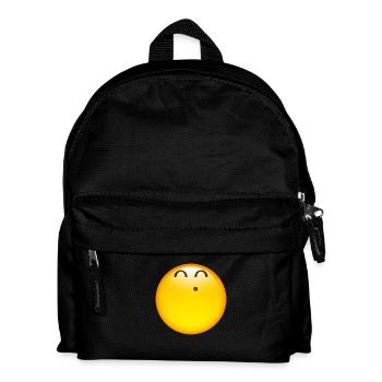 Smiley Glossy Happy Whistle - Kids' Backpack - black - Front