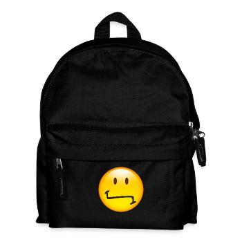 Smiley Unsure - Kinder Rucksack - Schwarz - Vorne
