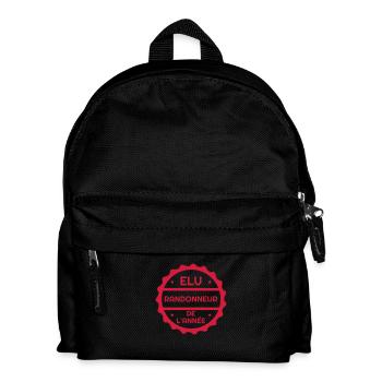 Wandern Wanderer Sport Sportler Spieler - Kinder Rucksack - Schwarz - Vorne