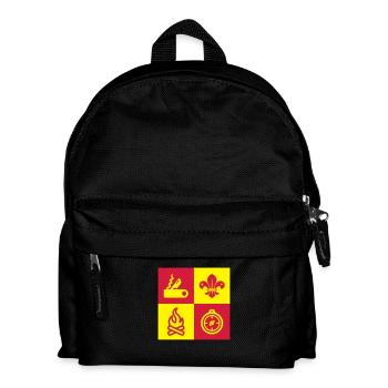 Scout / Scouting / Pfadfinder / Pfadfinderin - Kinder Rucksack - Schwarz - Vorne