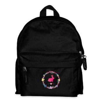 hase kranz - Kinder Rucksack - Schwarz - Vorne
