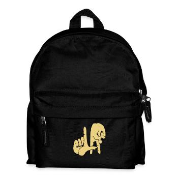 los_angeles_handzeichen_2 - Kinder Rucksack - Schwarz - Vorne