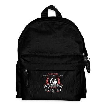 game over enterrement de vie de jeune fille - Kids' Backpack - black - Front