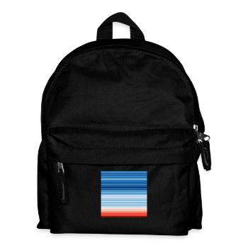 Warming Stripes | Scientists for Future - Kinder Rucksack - Schwarz - Vorne