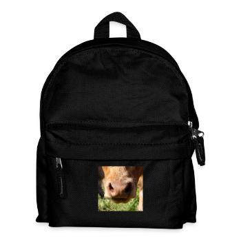 Vache vache vache vache nez Cow Vache - Sac à dos Enfant - noir - Devant
