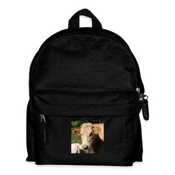 Cow Poster - Kids' Backpack - black - Front