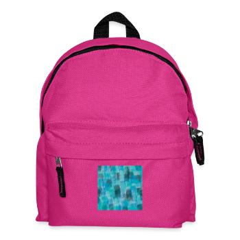 Abstract Tile Green Print Background Cool Present - Kids' Backpack - fuchsia - Front