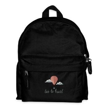 Live To Travel - Kids' Backpack - black - Front