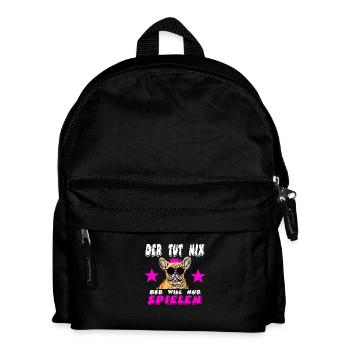 Bulldog - Kids' Backpack - black - Front