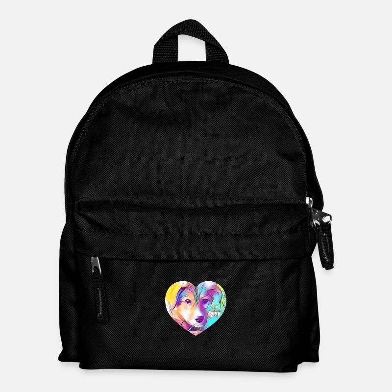 Hund - Kinder Rucksack - Schwarz