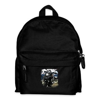 Poster Motorrad GS - Kinder Rucksack - Schwarz - Vorne