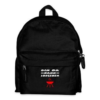 Grillen - Kinder Rucksack - Schwarz - Vorne