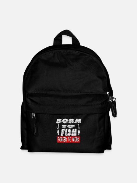 Angeln - Kinder Rucksack - Schwarz