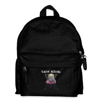 Ne rien savoir Socrates Vaporwave - Sac à dos Enfant - noir - Devant