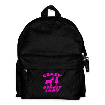 Esel - Kinder Rucksack - Schwarz - Vorne