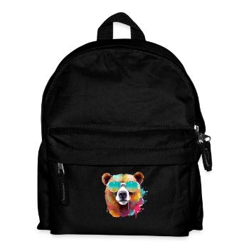 Lalo l'ours à lunettes - Sac à dos Enfant - noir - Devant