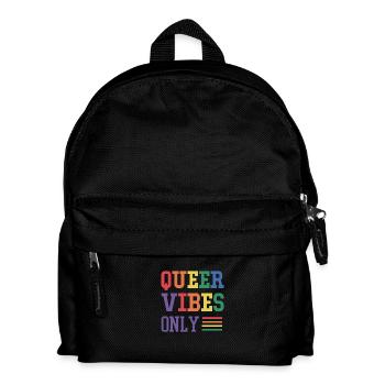 Queer vibes only - Kids' Backpack - black - Front