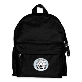 Niedlicher Igel - Kinder Rucksack - Schwarz - Vorne
