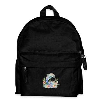 Bébé dauphin - Sac à dos Enfant - noir - Devant