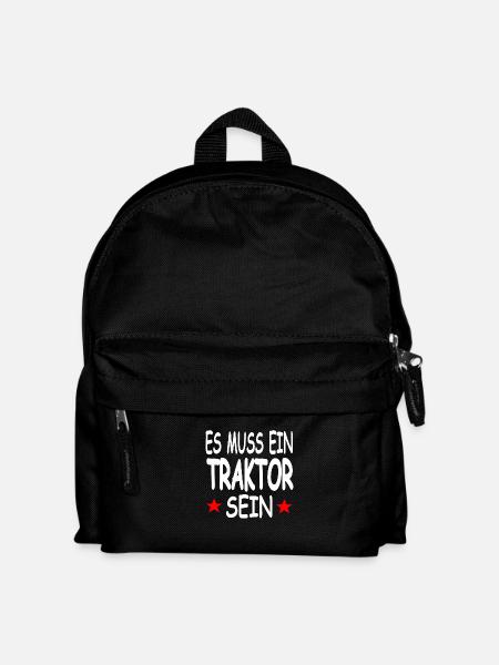 Traktor - Kinder Rucksack - Schwarz