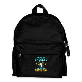 Elektriker Humor Elektrotechniker Ingenieur - Kinder Rucksack - Schwarz - Vorne