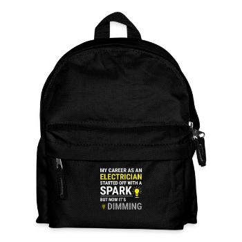 Elektriker Humor Elektrotechniker Ingenieur - Kinder Rucksack - Schwarz - Vorne