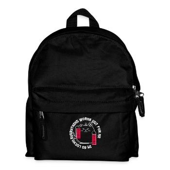 Miau-magischer Glück - Kinder Rucksack - Schwarz - Vorne