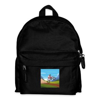 Dirt Bike, Mottocross, motrrad, Biking - Kinder Rucksack - Schwarz - Vorne
