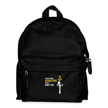 Lineman Valentine 69kV Line Attraction Humor Love - Kids' Backpack - black - Front