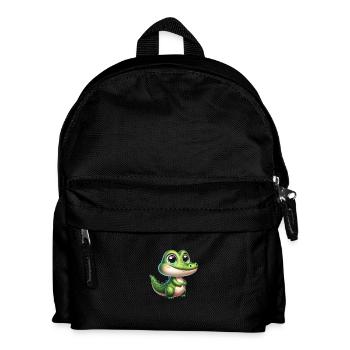 Crocodile - Kinder Rucksack - Schwarz - Vorne