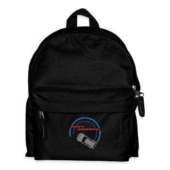 "drift happens!" Logo - Kinder Rucksack - Schwarz - Vorne