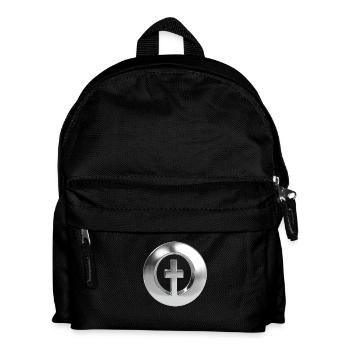 Chrome ,, Anneau Croisé " Métallique - Sac à dos Enfant - noir - Devant