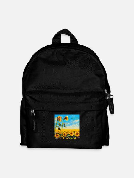 Sonnenblumen - Kinder Rucksack - Schwarz