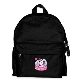 Lasst sie glauben, dass es keine Einhörner gibt - Kinder Rucksack - Schwarz - Vorne