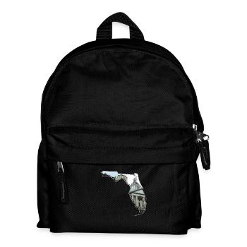 Florida State Capitol in Florida Map - Kids' Backpack - black - Front