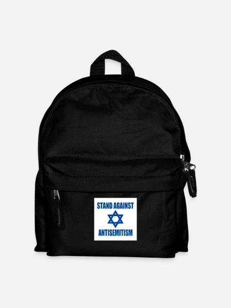 stand against antisemitism - Kinder Rucksack - Schwarz
