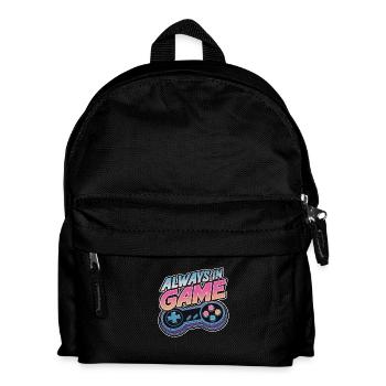 Immer im Spiel - Videospiel - Gamer - Kinder Rucksack - Schwarz - Vorne