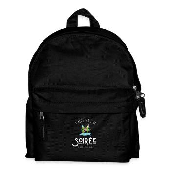 J’peux pas j’ai soirée avec des extraterrestres - Sac à dos Enfant - noir - Devant