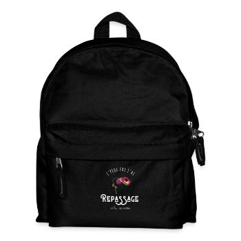 Ich kann totes Laub nicht bügeln - Kinder Rucksack - Schwarz - Vorne