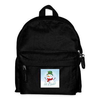 Let it Snow - Kids' Backpack - black - Front