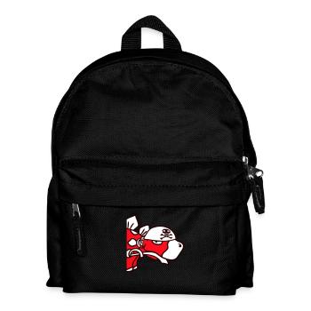 Dinosaur Pirate Stegosaurus Funny Dino Saber - Kids' Backpack - black - Front