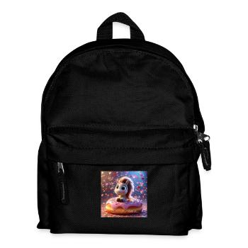 Zuckerwölkchen super süß - Kinder Rucksack - Schwarz - Vorne