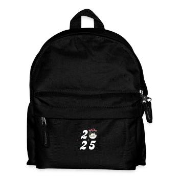 Hallo 2025 - neues Jahr 2025 - Kinder Rucksack - Schwarz - Vorne