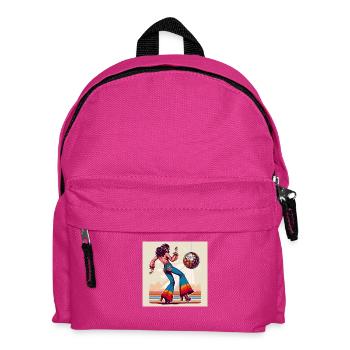 Retro Disco - Kids' Backpack - fuchsia - Front